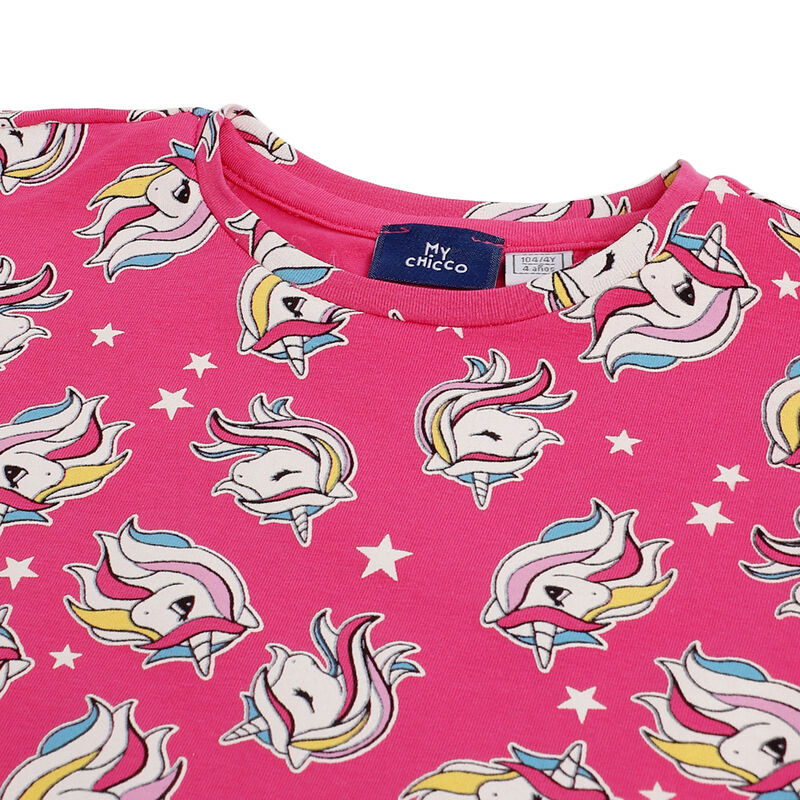 Girls Multicolor Printed T-shirt (Pack of 3) image number 3